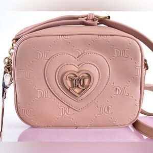 Juicy Couture NWT Pink Clay Only You N Me Camera Crossbody Bag Gold Hardware